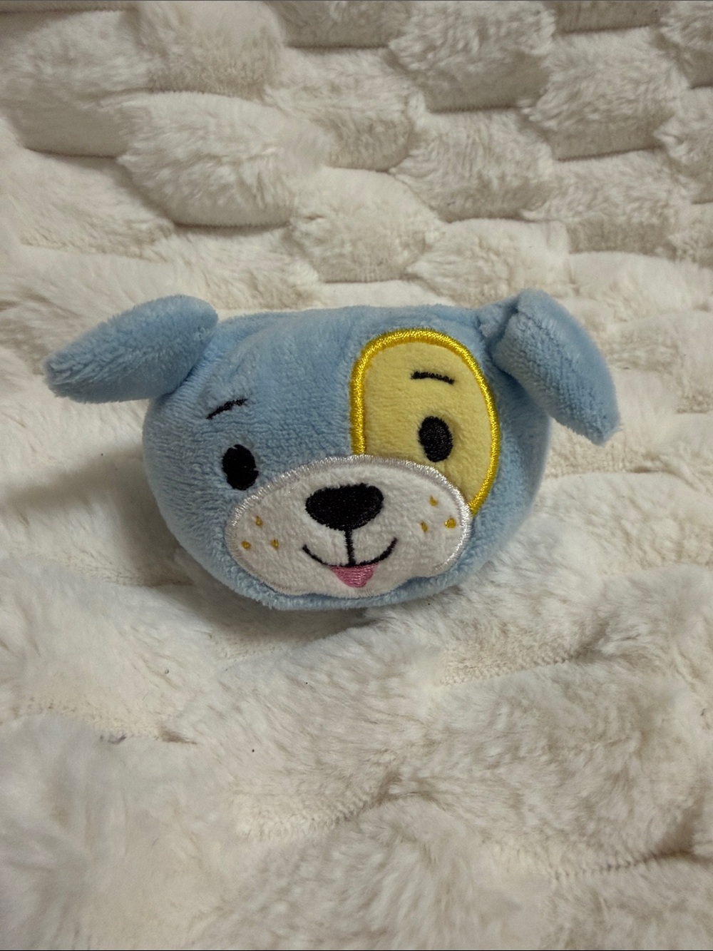 Evergreen B. Boutique Blue Dog Head Beanbag Plus Toy 4''